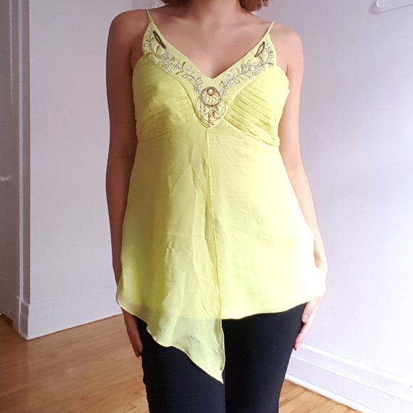 En Français Green Flowy Tank Top - Picture 7 of 7